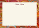 Flame Italian Marble Personalized Flat Stationery Image 2 of 3